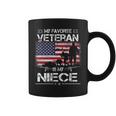 My Favorite Veteran Is My Niece - Flag Mother Veterans Day Coffee Mug