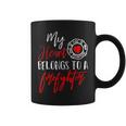 My Heart Belongs To A Firefighter Gift For Wife Girlfriend Coffee Mug