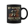 My Nephew Wears Combat Boots Proud Army Aunt Veteran Coffee Mug