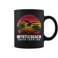 Myrtle Beach South Carolina Vintage Retro Beach Sun Sunset Coffee Mug