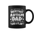 Never Underestimate An Autism Dad Autism Awareness Gift For Mens Coffee Mug