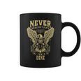 Never Underestimate The Power Of Denz Personalized Last Name Coffee Mug