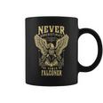 Never Underestimate The Power Of Falconer Personalized Last Name Coffee Mug
