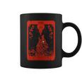 Occult Tarot Card Strength Of Wolf Design Dark Witchcraft Coffee Mug