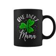 One Lucky Mama St Patricks Day Leaf Clover St Paddys Day Coffee Mug