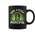 One Lucky Principal Gnomes St Patricks Rainbow Coffee Mug