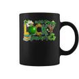 One Lucky Teacher Shamrock Clover Leopard St Patricks Day Coffee Mug