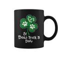 Paw Print Dog Owner Lover Shirt St Patricks Day Shamrock Coffee Mug