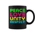 Peace Love Unity Respect - Plur Edm Rave Festival Raver Coffee Mug