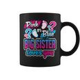 Pink Or Blue Big Sister Loves You Gender Reveal Baby Shower Coffee Mug