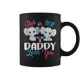Pink Or Blue Daddy Loves You Elephants-Baby Gender Reveal Coffee Mug