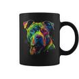 Pit Bull Mom Dog Lover Colorful Artistic Pitbull Owner Women Coffee Mug