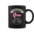 Promoted To Gma Again Est 2023 New Mom Dad Mother Father Coffee Mug