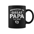 Promoted To Great Papa 2021 Fathers Day Gifts Grandpa Daddy Coffee Mug