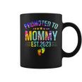 Promoted To Mommy Est 2023 New Mom Gift Tie Dye Mothers Day Coffee Mug