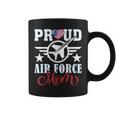 Proud Air Force Mom Us Heart Mom Grandma Mothers Day Coffee Mug