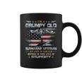 Proud US Submarine Grumpy Old Veteran Submariner Usa Flag Coffee Mug