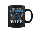 Proud Wife Us Air Force Veteran Day Military Family Coffee Mug