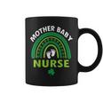 Rainbow Postpartum Mother Baby Nurse St Patricks Day Coffee Mug