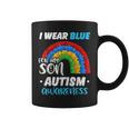 Rainbow Puzzle Autism I Wear Blue For Son Autism Awareness Coffee Mug