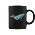 Rainbow Watercolor Whale Humpback Blue Whale Coffee Mug