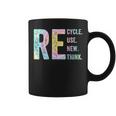Recycle Reuse Renew Rethink Tie Dye Environmental Activism Coffee Mug