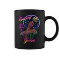 Retro Queens Are Born In June Birthday Black Women Coffee Mug