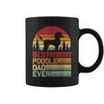 Retro Vintage Best Poodle Dad Ever Fathers Day Coffee Mug
