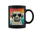 Retro Vintage Bullmastiff With Sunglasses Dog Lovers Coffee Mug
