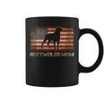 Rottweiler Mom Vintage American Flag Patriotic Dog Lover Coffee Mug