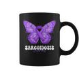 Sarcoidosis Awareness Month Purple Ribbon Butterfly Coffee Mug