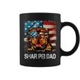 Shar Pei Dad American Flag 4Th Of July Dog Fathers Day Gift For Mens Coffee Mug