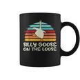 Silly Goose On The Loose Retro Sunset Funny Quote Gift Coffee Mug