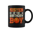 Sister Of The Birthday Boy Basketball Mother Mom Funny Coffee Mug