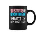 Sister Or Brother Whats In My Mother Gender Reveal Coffee Mug