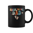 Soon To Be Dad Pregnancy Announcement Retro Groovy Funny Coffee Mug