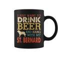 St Bernard Dad Drink Beer Hang With Dog Funny Men Vintage Coffee Mug