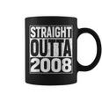 Straight Outta 2008 15Th Birthday Gifts Vintage 15 Years Old Coffee Mug