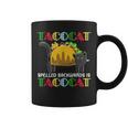 Taco Cat Spelled Backwards Is Tacocat Black Cat Mexican Coffee Mug