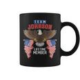 Team Johnson Lifetime Member Us Flag Coffee Mug