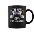 The Man Behind The Firecracker 4Th Of July Pregnancy New Dad Coffee Mug