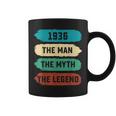 The Man Myth Legend 1936 86Th Birthday Gift For 86 Years Old Gift For Mens Coffee Mug