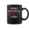 Thick Things & Christmas Vibes Apparel Merry Christmas Santa Coffee Mug
