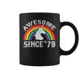 Unicorn Rainbow 40Th Birthday Awesome Since 1979 Shirt Coffee Mug