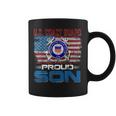 US Coast Guard Proud Son With American Flag Gift Coffee Mug