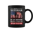 Veteran Papa Military Dad Army Fathers Day Gift Gift For Mens Coffee Mug