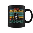 Vintag Retro Best Border Collie Dad Happy Fathers Day Coffee Mug
