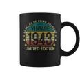 Vintage 1943 80 Years Old 80Th Birthday Gifts For Men Coffee Mug