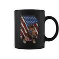 Vintage American Flag Horse Dad Mom Horse Lover 4Th Of July Coffee Mug