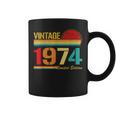 Vintage Born In 1974 Birthday Year Party Wedding Anniversary Coffee Mug